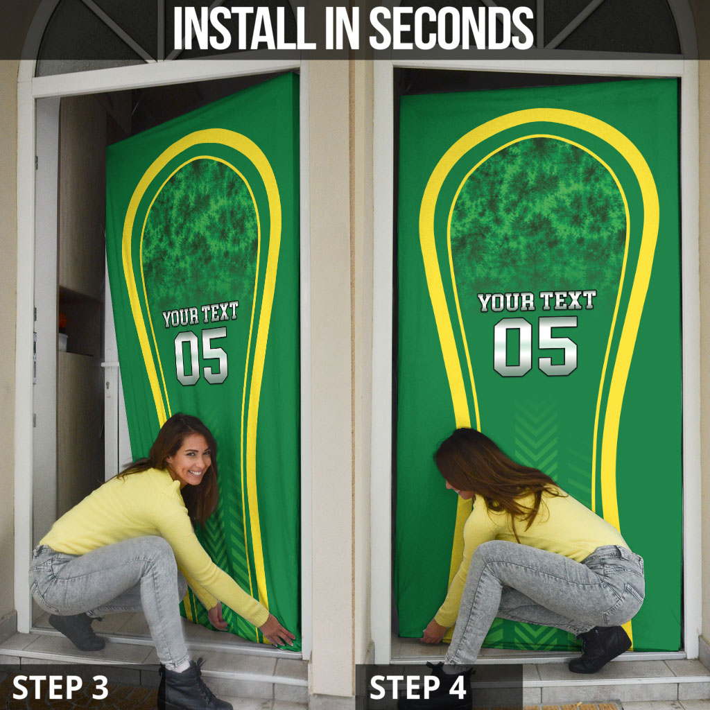 Custom Jamaica 2026 Cricket Door Cover Go Champions