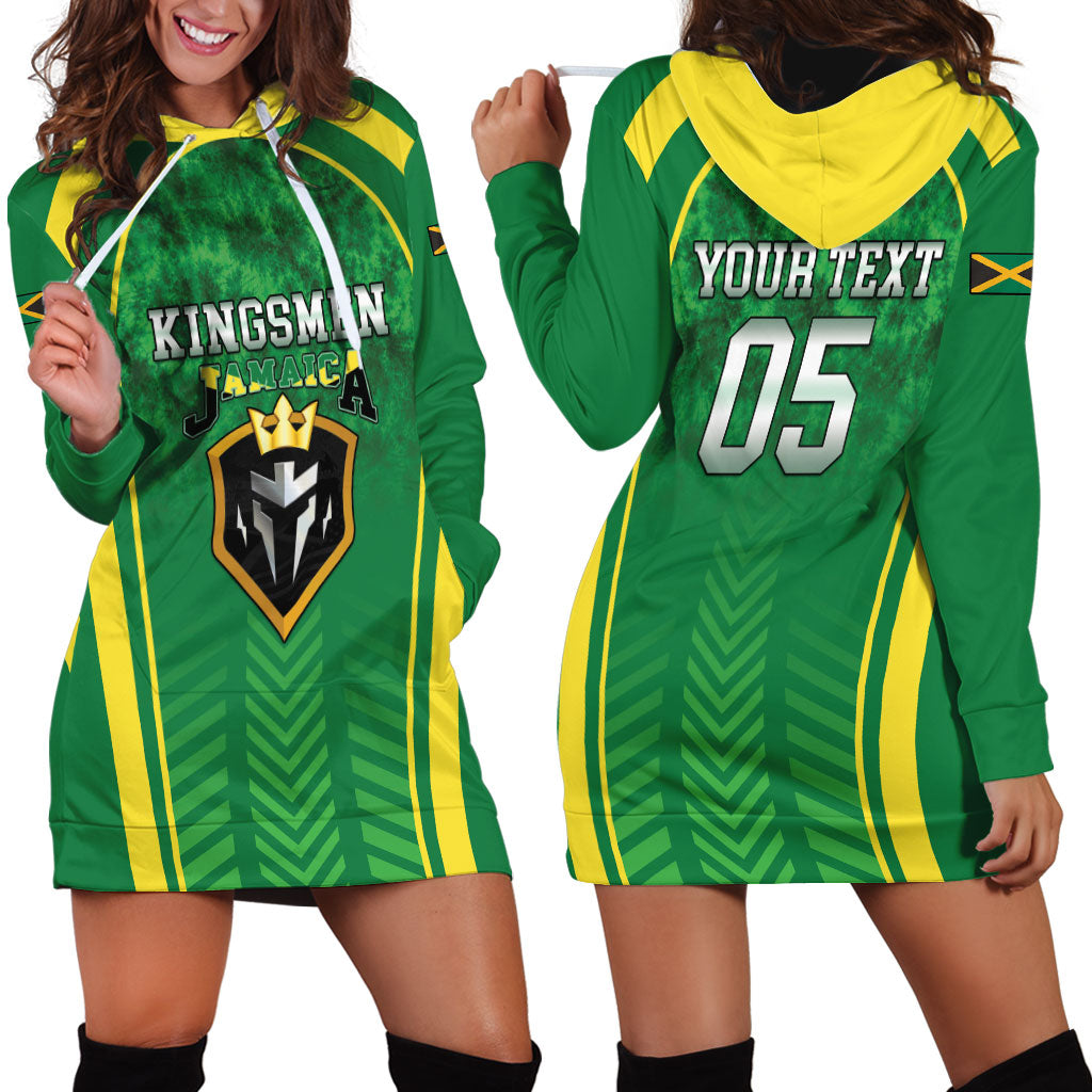 Custom Jamaica 2026 Cricket Hoodie Dress Go Champions