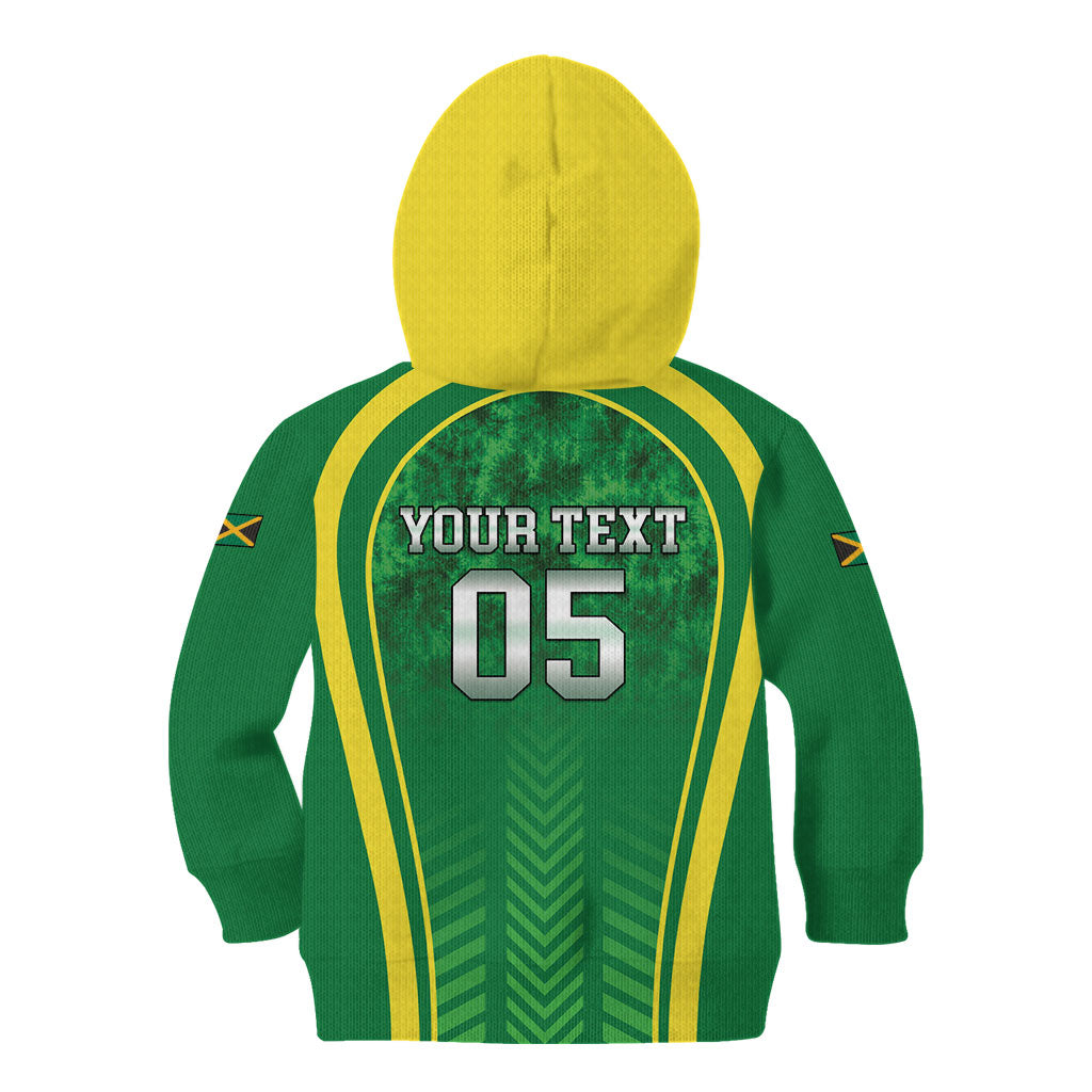 Custom Jamaica 2026 Cricket Kid Hoodie Go Champions