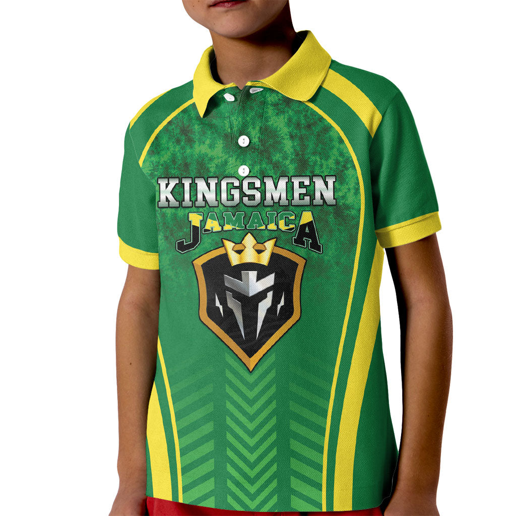 Custom Jamaica 2026 Cricket Kid Polo Shirt Go Champions