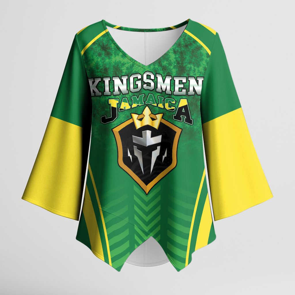 Custom Jamaica 2026 Cricket Kimono Sleeve Blouse Go Champions