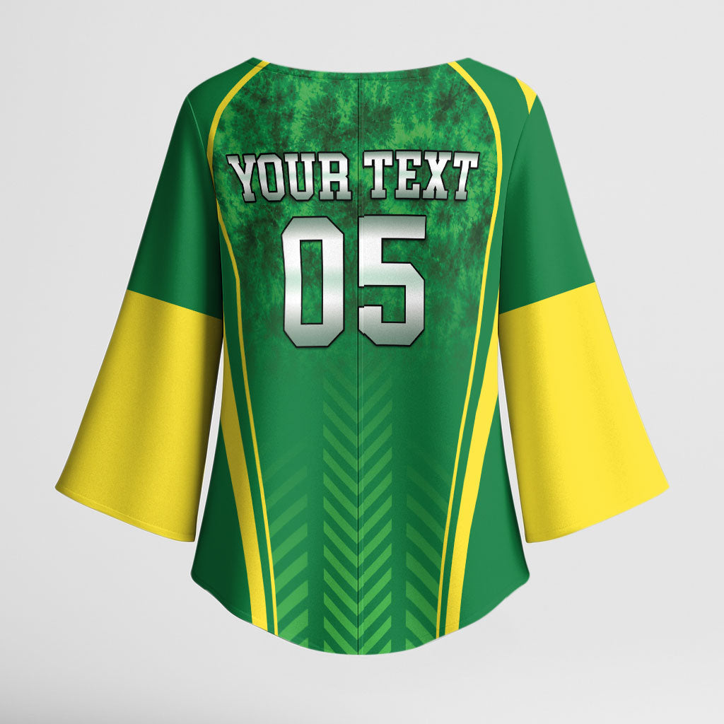 Custom Jamaica 2026 Cricket Kimono Sleeve Blouse Go Champions