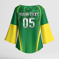 Custom Jamaica 2026 Cricket Kimono Sleeve Blouse Go Champions