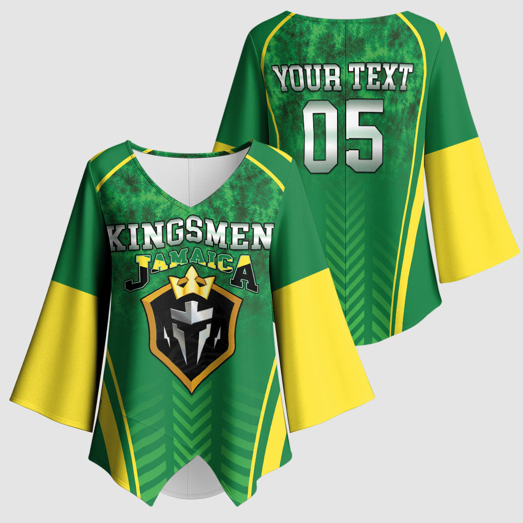 Custom Jamaica 2026 Cricket Kimono Sleeve Blouse Go Champions