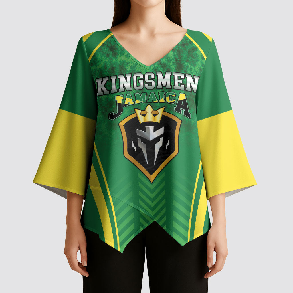 Custom Jamaica 2026 Cricket Kimono Sleeve Blouse Go Champions