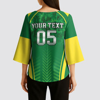 Custom Jamaica 2026 Cricket Kimono Sleeve Blouse Go Champions