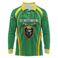 Custom Jamaica 2026 Cricket Long Sleeve Polo Shirt Go Champions
