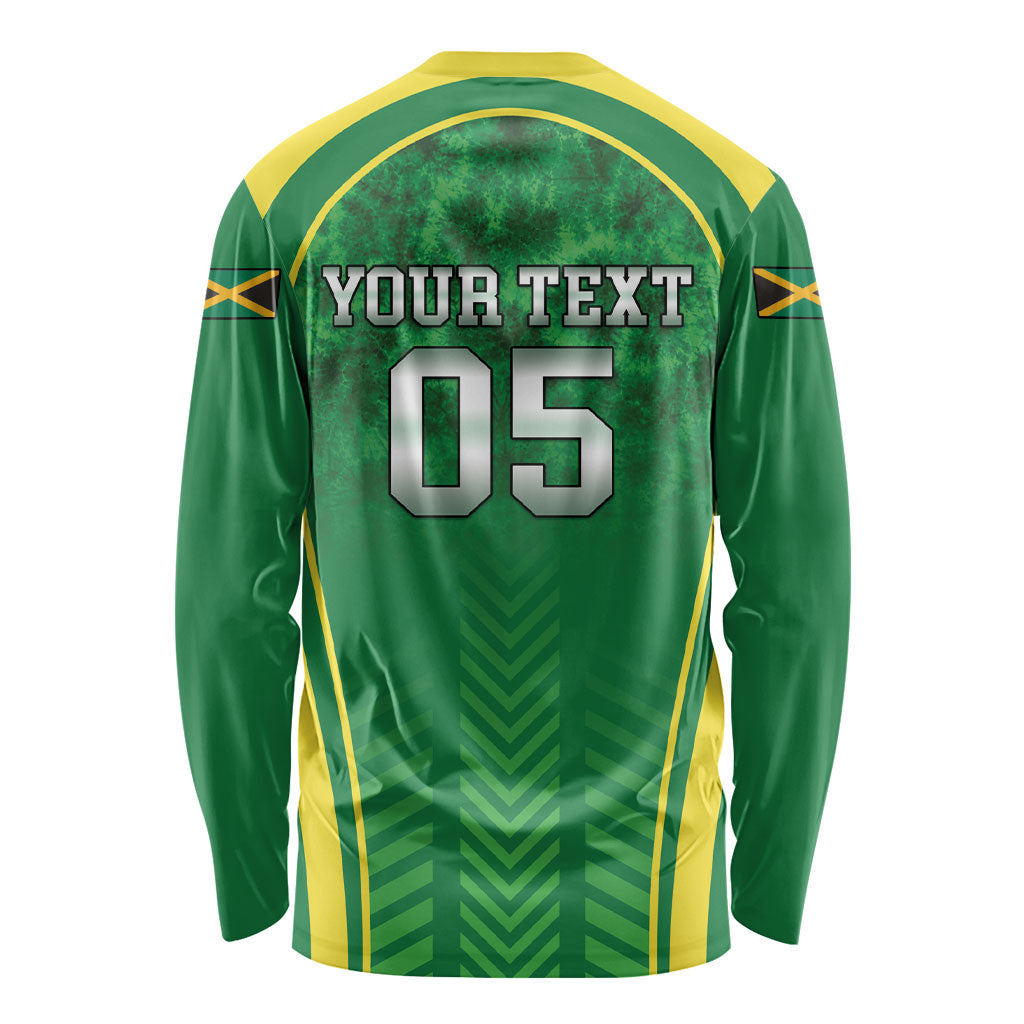 Custom Jamaica 2026 Cricket Long Sleeve Shirt Go Champions