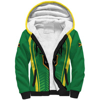 Custom Jamaica 2026 Cricket Sherpa Hoodie Go Champions