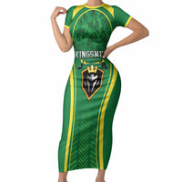Custom Jamaica 2026 Cricket Short Sleeve Bodycon Dress Go Champions