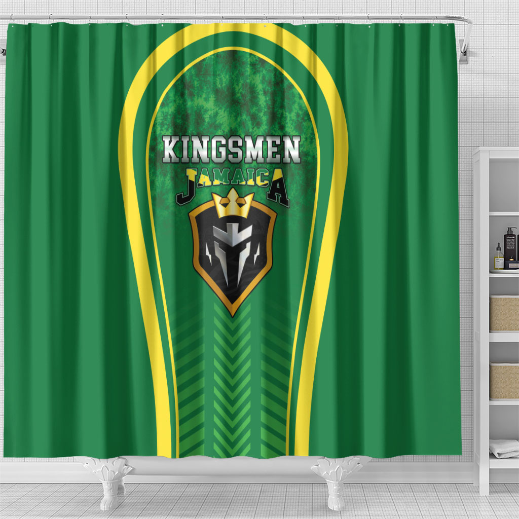 Jamaica 2026 Cricket Shower Curtain Go Champions