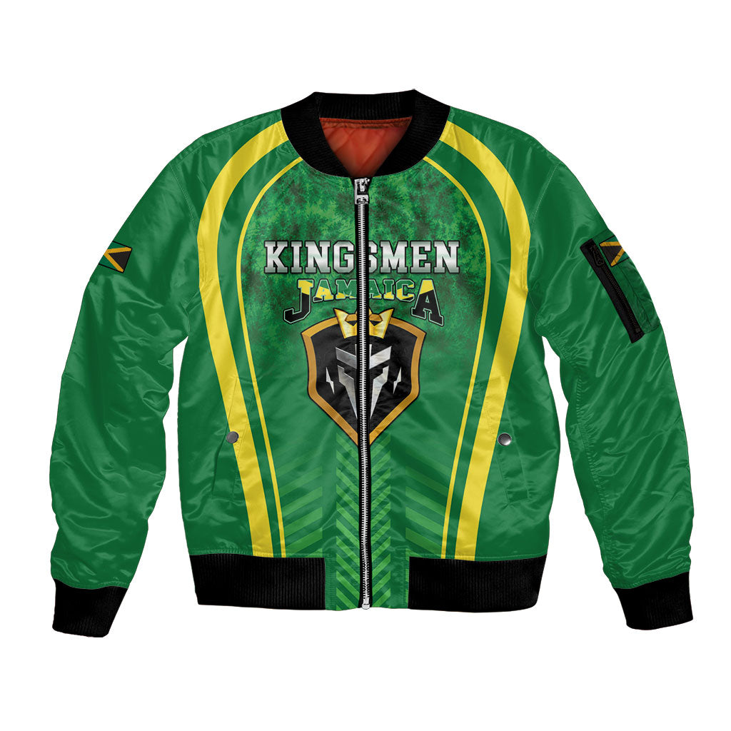 Custom Jamaica 2026 Cricket Sleeve Zip Bomber Jacket Go Champions