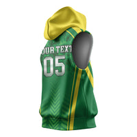 Custom Jamaica 2026 Cricket Sleeveless Hoodie Go Champions