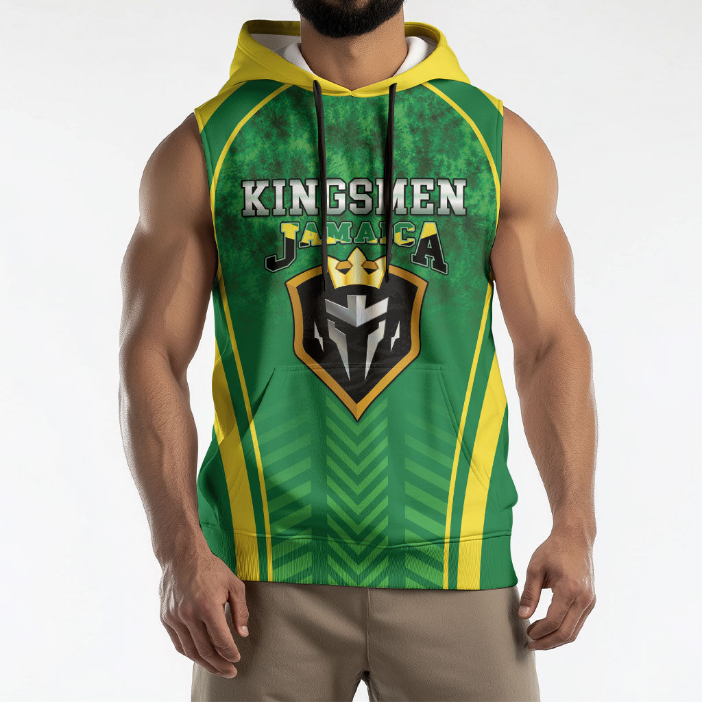 Custom Jamaica 2026 Cricket Sleeveless Hoodie Go Champions
