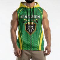 Custom Jamaica 2026 Cricket Sleeveless Zip Hoodie Go Champions