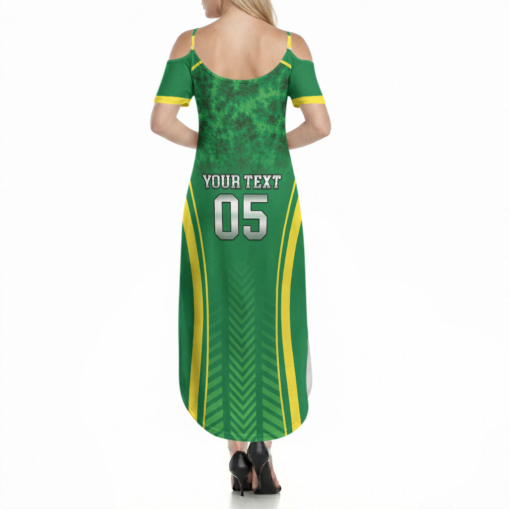 Custom Jamaica 2026 Cricket Summer Maxi Dress Go Champions