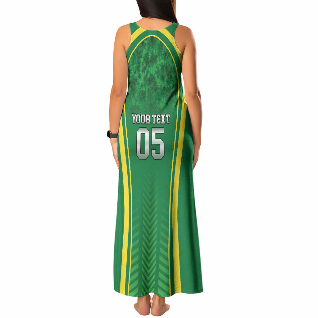 Custom Jamaica 2026 Cricket Tank Maxi Dress Go Champions