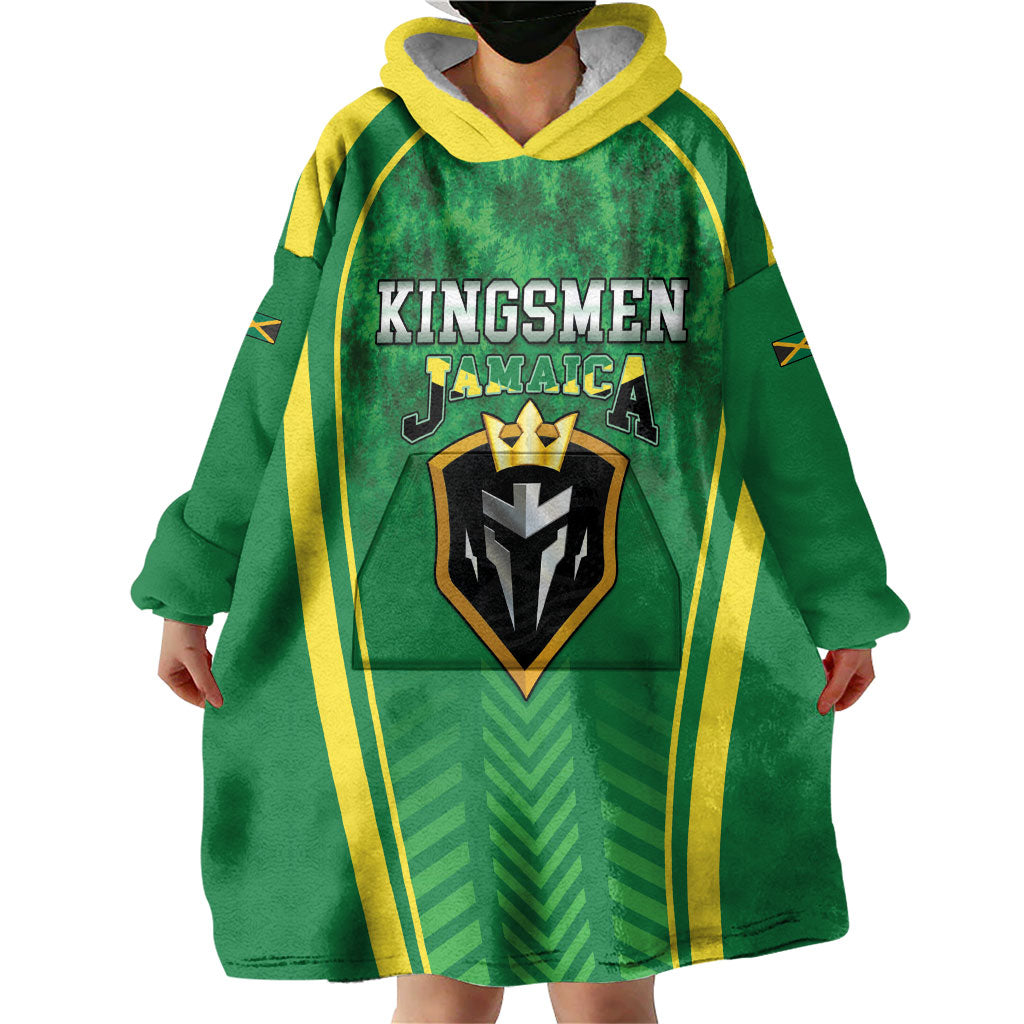 Custom Jamaica 2026 Cricket Wearable Blanket Hoodie Go Champions