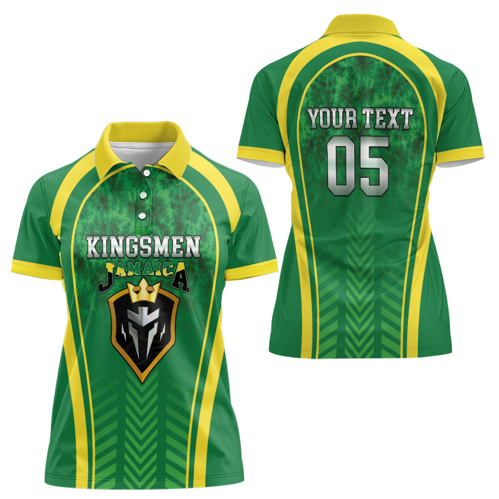 Custom Jamaica 2026 Cricket Women Polo Shirt Go Champions