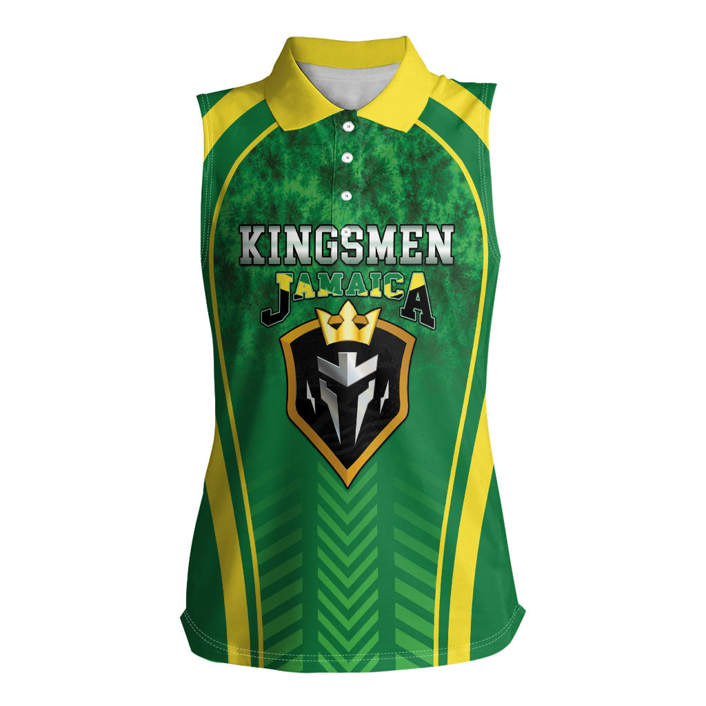 Custom Jamaica 2026 Cricket Women Sleeveless Polo Shirt Go Champions