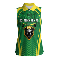 Custom Jamaica 2026 Cricket Women Sleeveless Polo Shirt Go Champions