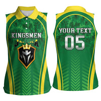 Custom Jamaica 2026 Cricket Women Sleeveless Polo Shirt Go Champions