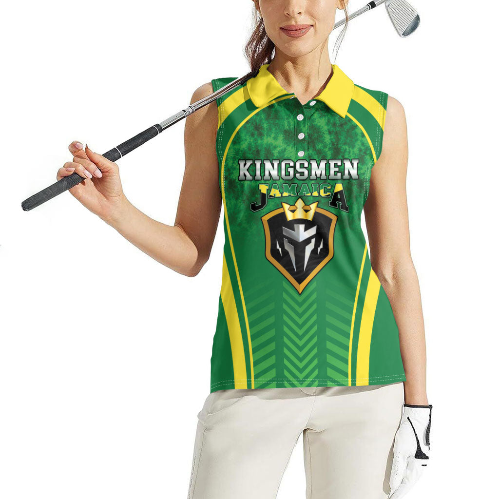Custom Jamaica 2026 Cricket Women Sleeveless Polo Shirt Go Champions