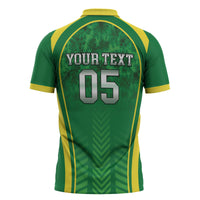 Custom Jamaica 2026 Cricket Zipper Polo Shirt Go Champions