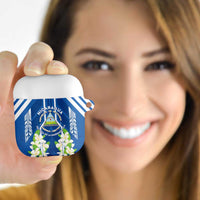 Nicaragua Independence Day 1821 AirPods Case Coat Of Arms With Plumeria - Wonder Print Shop