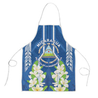 Nicaragua Independence Day 1821 Apron Coat Of Arms With Plumeria - Wonder Print Shop
