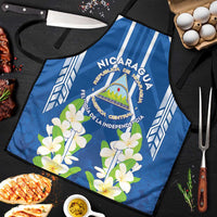 Nicaragua Independence Day 1821 Apron Coat Of Arms With Plumeria - Wonder Print Shop