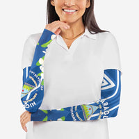 Nicaragua Independence Day 1821 Arm Sleeves Coat Of Arms With Plumeria - Wonder Print Shop