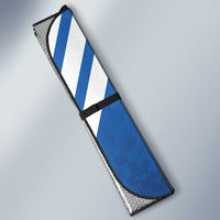 Nicaragua Independence Day 1821 Auto Sun Shade Coat Of Arms With Plumeria - Wonder Print Shop