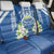 Nicaragua Independence Day 1821 Back Car Seat Cover Coat Of Arms With Plumeria - Wonder Print Shop