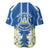Nicaragua Independence Day 1821 Baseball Jersey Coat Of Arms With Plumeria - Wonder Print Shop