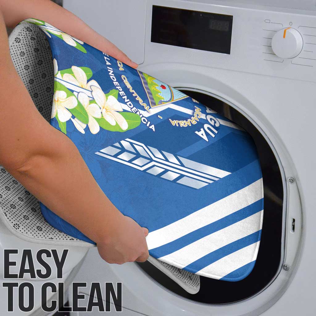 Nicaragua Independence Day 1821 Bathroom Set Coat Of Arms With Plumeria - Wonder Print Shop