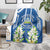 Nicaragua Independence Day 1821 Blanket Coat Of Arms With Plumeria - Wonder Print Shop