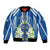 Nicaragua Independence Day 1821 Bomber Jacket Coat Of Arms With Plumeria - undefined