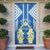 Nicaragua Independence Day 1821 Door Cover Coat Of Arms With Plumeria - Wonder Print Shop