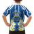 Nicaragua Independence Day 1821 Family Matching Long Sleeve Bodycon Dress and Hawaiian Shirt Coat Of Arms With Plumeria - Wonder Print Shop