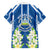 Nicaragua Independence Day 1821 Family Matching Long Sleeve Bodycon Dress and Hawaiian Shirt Coat Of Arms With Plumeria - Wonder Print Shop