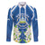 Nicaragua Independence Day 1821 Family Matching Mermaid Dress and Hawaiian Shirt Coat Of Arms With Plumeria - Wonder Print Shop