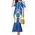 Nicaragua Independence Day 1821 Family Matching Mermaid Dress and Hawaiian Shirt Coat Of Arms With Plumeria - Wonder Print Shop