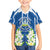Nicaragua Independence Day 1821 Family Matching Off The Shoulder Long Sleeve Dress and Hawaiian Shirt Coat Of Arms With Plumeria - Wonder Print Shop