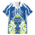 Nicaragua Independence Day 1821 Family Matching Puletasi and Hawaiian Shirt Coat Of Arms With Plumeria - Wonder Print Shop