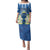 Nicaragua Independence Day 1821 Family Matching Puletasi and Hawaiian Shirt Coat Of Arms With Plumeria - Wonder Print Shop