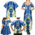 Nicaragua Independence Day 1821 Family Matching Summer Maxi Dress and Hawaiian Shirt Coat Of Arms With Plumeria - Wonder Print Shop