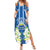 Nicaragua Independence Day 1821 Family Matching Summer Maxi Dress and Hawaiian Shirt Coat Of Arms With Plumeria - Wonder Print Shop