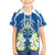 Nicaragua Independence Day 1821 Kid Hawaiian Shirt Coat Of Arms With Plumeria - Wonder Print Shop