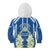 Nicaragua Independence Day 1821 Kid Hoodie Coat Of Arms With Plumeria - Wonder Print Shop
